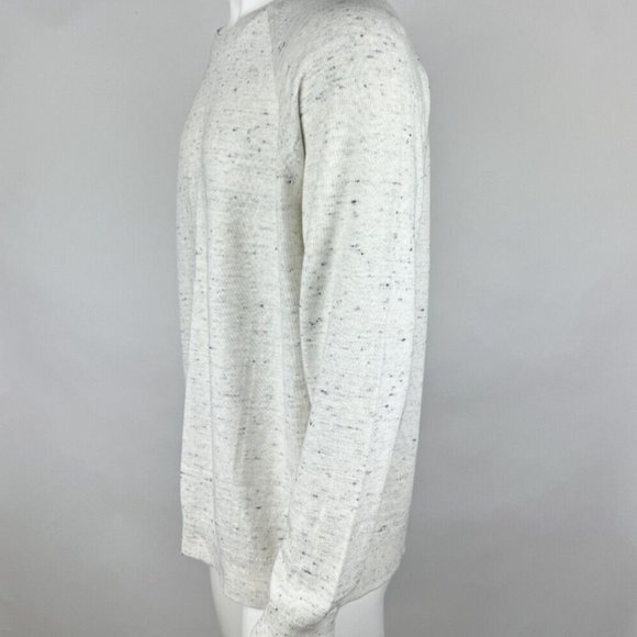 Vince Cotton Wool Pullover Sweater Mens XL NWOT $265 Long Sleeve Crew Neck Ivory - Picture 4 of 13